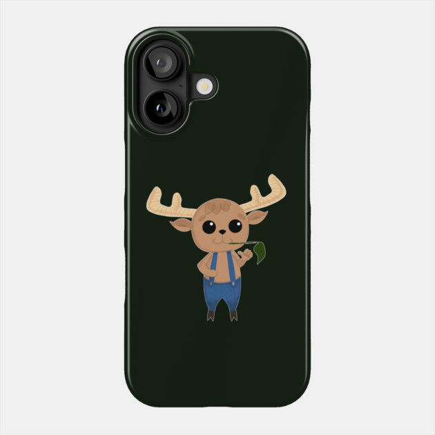 MOOSY THE CUTE LITTLE MOOSE Phone Case by droidmonkey