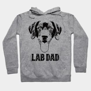 Black Lab Dad Labrador Hoodie