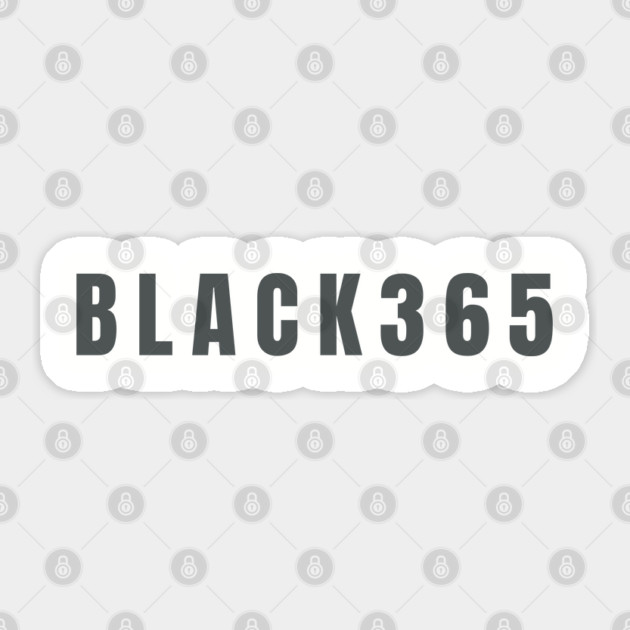 Black 365, Black History, Black culture, Black Lives Matter Sticker by UrbanLifeApparel