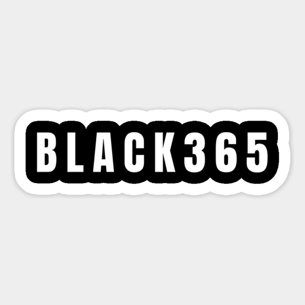 Black 365, Black History, Black culture, Black Lives Matter, White and Black Magnet by UrbanLifeApparel