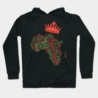 Black History, Africa Map, Colors, African American Hoodie