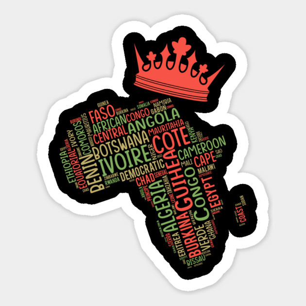 Black History, Africa Map, Colors, African American Magnet by UrbanLifeApparel