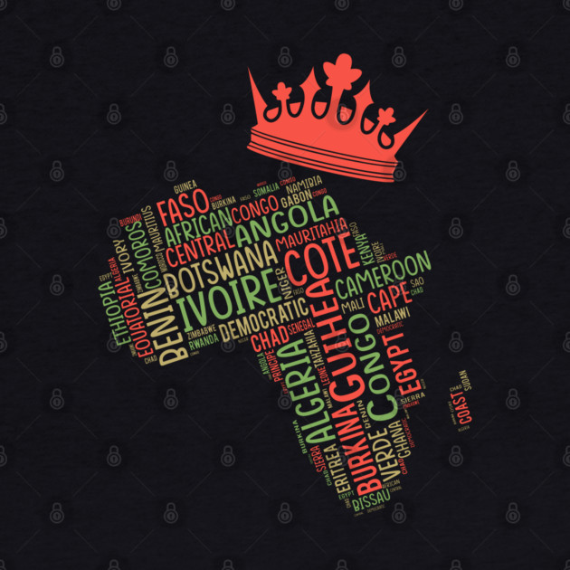 Black History, Africa Map, Colors, African American by UrbanLifeApparel