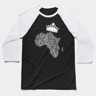 Black History, Africa Map, Colors, African American, light Baseball T-Shirt