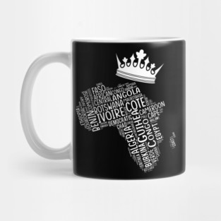 Black History, Africa Map, Colors, African American, light Mug