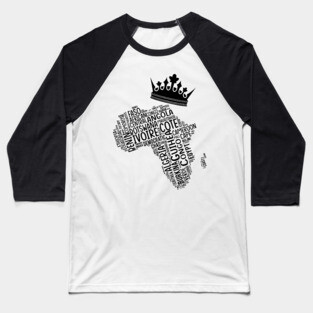 Black History, Africa Map, Colors, African American, Black Baseball T-Shirt