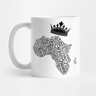 Black History, Africa Map, Colors, African American, Black Mug
