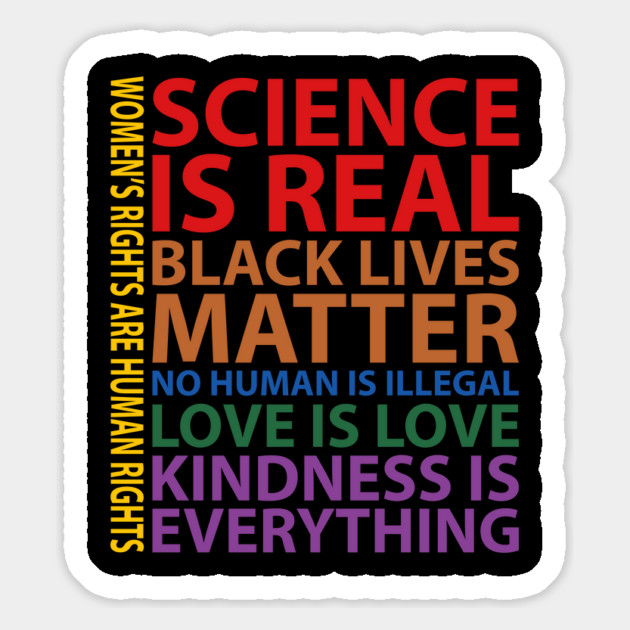 Black Lives Matter, Science is real, love is love, Black History Magnet by UrbanLifeApparel