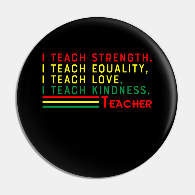 Black Teacher, Black History, Black lives matter Pin by UrbanLifeApparel