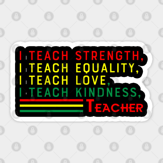 Black Teacher, Black History, Black lives matter Sticker by UrbanLifeApparel