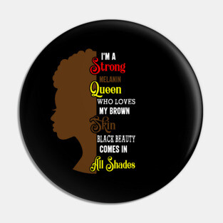 Strong Black Woman, Black History, Black lives matter Pin