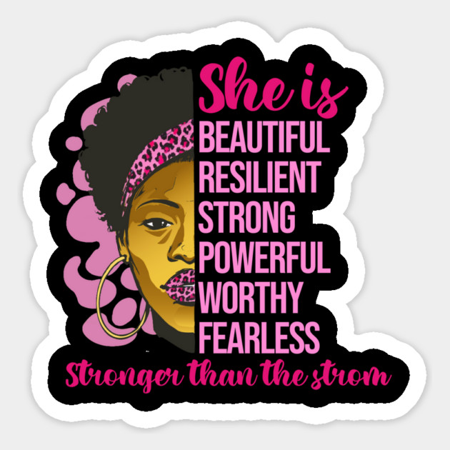 She is stronger than the storm, Black History, Black lives matter Magnet by UrbanLifeApparel