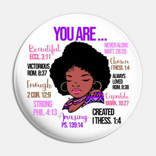 God Says you are so much more, Black History, Black lives matter Pin