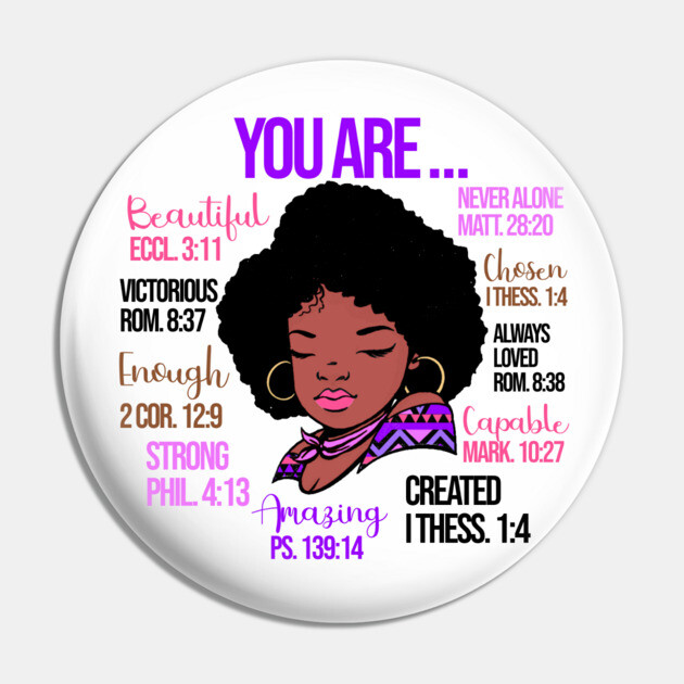 God Says you are so much more, Black History, Black lives matter Pin by UrbanLifeApparel