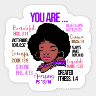 God Says you are so much more, Black History, Black lives matter Sticker