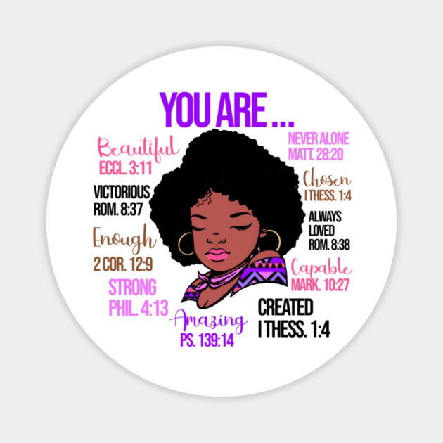 God Says you are so much more, Black History, Black lives matter Magnet by UrbanLifeApparel