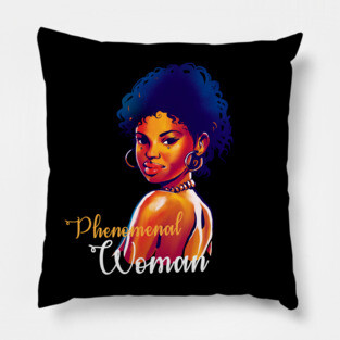 Phenomenal Woman, Black History, Black lives matter Pillow