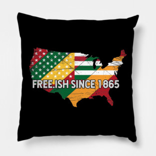 Juneteenth Freeish since 1865, Black History, Black lives matter Pillow
