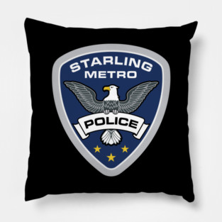 STARLING POLICE (arrow) Pillow
