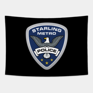 STARLING POLICE (arrow) Tapestry
