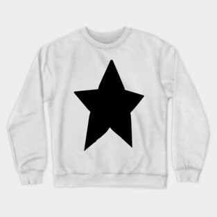 Minimal Chonk Black Star Crewneck Sweatshirt