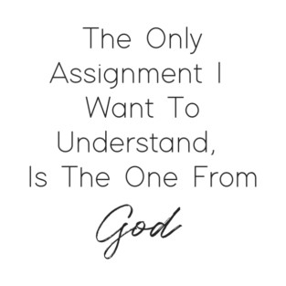 The Only Assignment I Want To understand Is The One From God T-Shirt