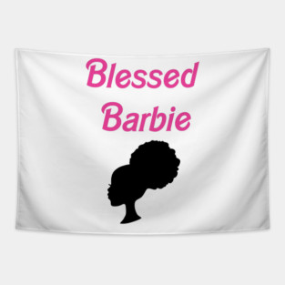 Blessed Barbie - Afro Puff Tapestry