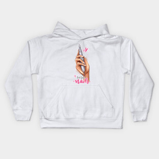 But First Nails Kids Hoodie
