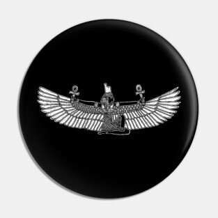Winged Isis Ancient Egyptian Goddess Figure Pin