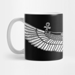 Winged Isis Ancient Egyptian Goddess Figure Mug