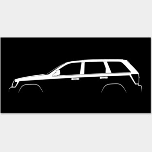 Jeep Grand Cherokee SRT8 (WK) Silhouette Posters and Art