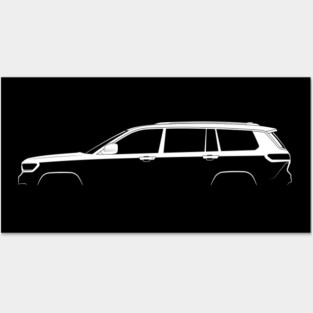 Jeep Grand Cherokee L (WL) Silhouette Posters and Art