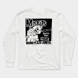 Misfits / Necros / Beastie Boys Punk Flyer Long Sleeve T-Shirt