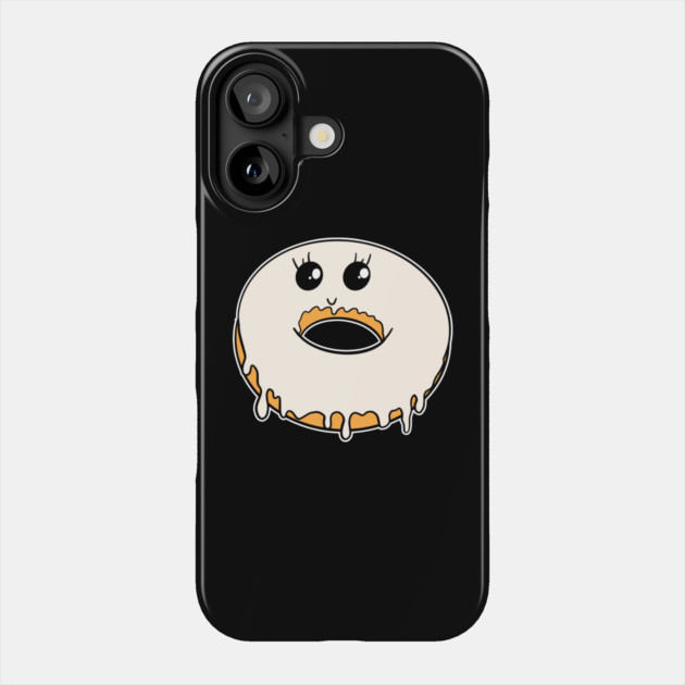 Glazed Donut Kawaii Dripping Glaze Phone Case by belownormal