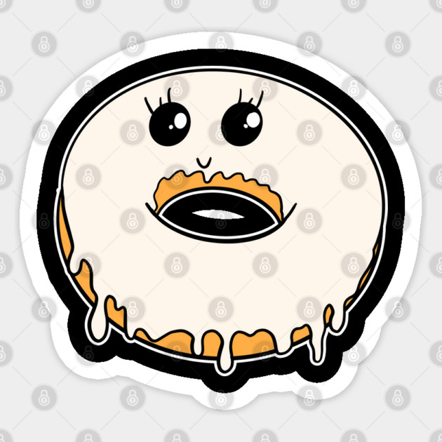 Glazed Donut Kawaii Dripping Glaze Sticker by belownormal