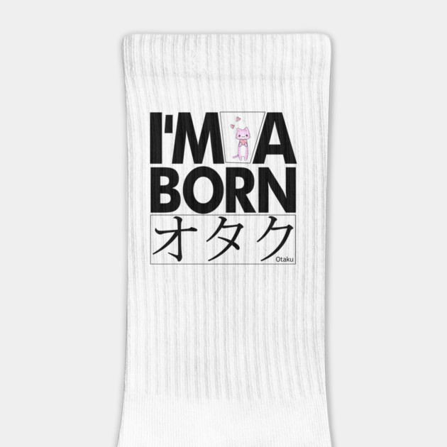 Anime Otaku Tee, I'm a born オタク Otaku Anime & Manga Cool Funs by DrollDrifter