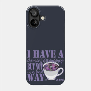 Girl in Space Coffee Dependency Phone Case