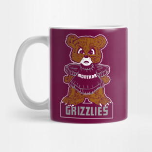 Vintage Montana Grizzly Mascot Mug