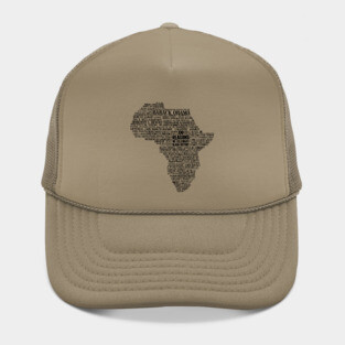 100 Reasons we celebrate black history, Africa, Black History, typography Hat