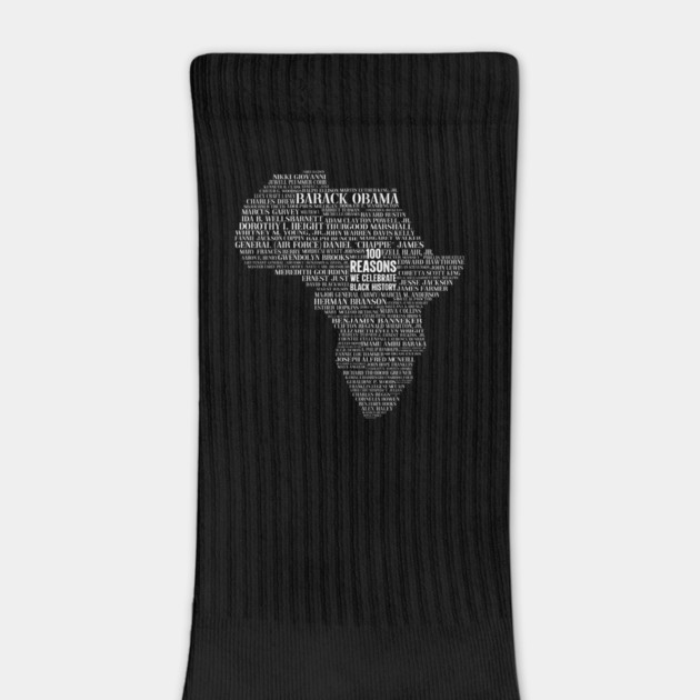 100 Reasons we celebrate black history, Africa, Black History, typography by UrbanLifeApparel