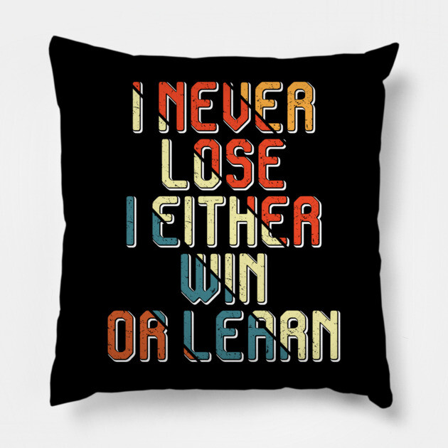 I never lose, Black history Pillow by UrbanLifeApparel