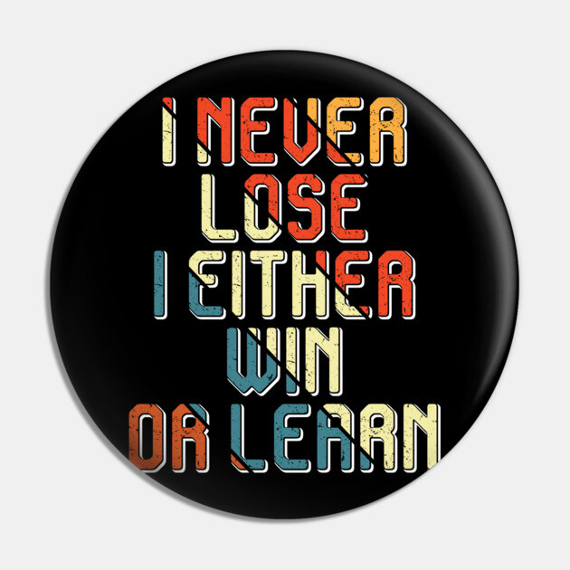 I never lose, Black history Pin by UrbanLifeApparel