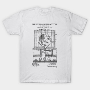 Nuclear Reactor Patent Black T-Shirt