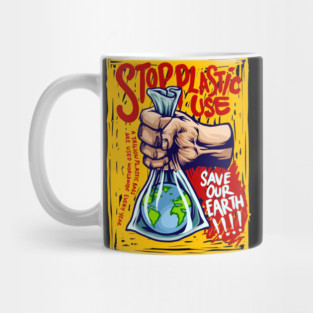 Stop plastic use Mug