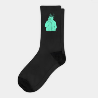 Statue of Lady Susan Liberty Socks