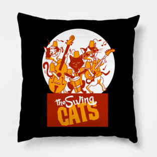 The Swing Cats Pillow