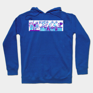 Meow Tai (purple and blue) Hoodie