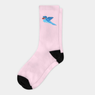 Flying Spring Bluebird Socks