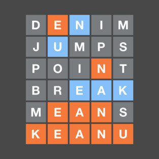 Wordle Reeves (Colorblind) T-Shirt