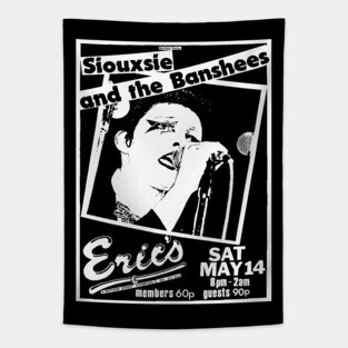 Siouxsie / Post Punk Flyer Design Tapestry